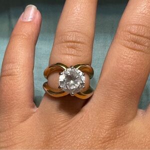 Women's Vintage 8 ct. Marquise Cut Cubic Zirconia Engagement Style Ring 18K s-5